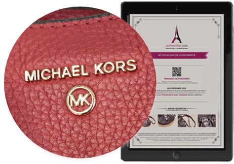 certificat d'authenticité sac michael kors